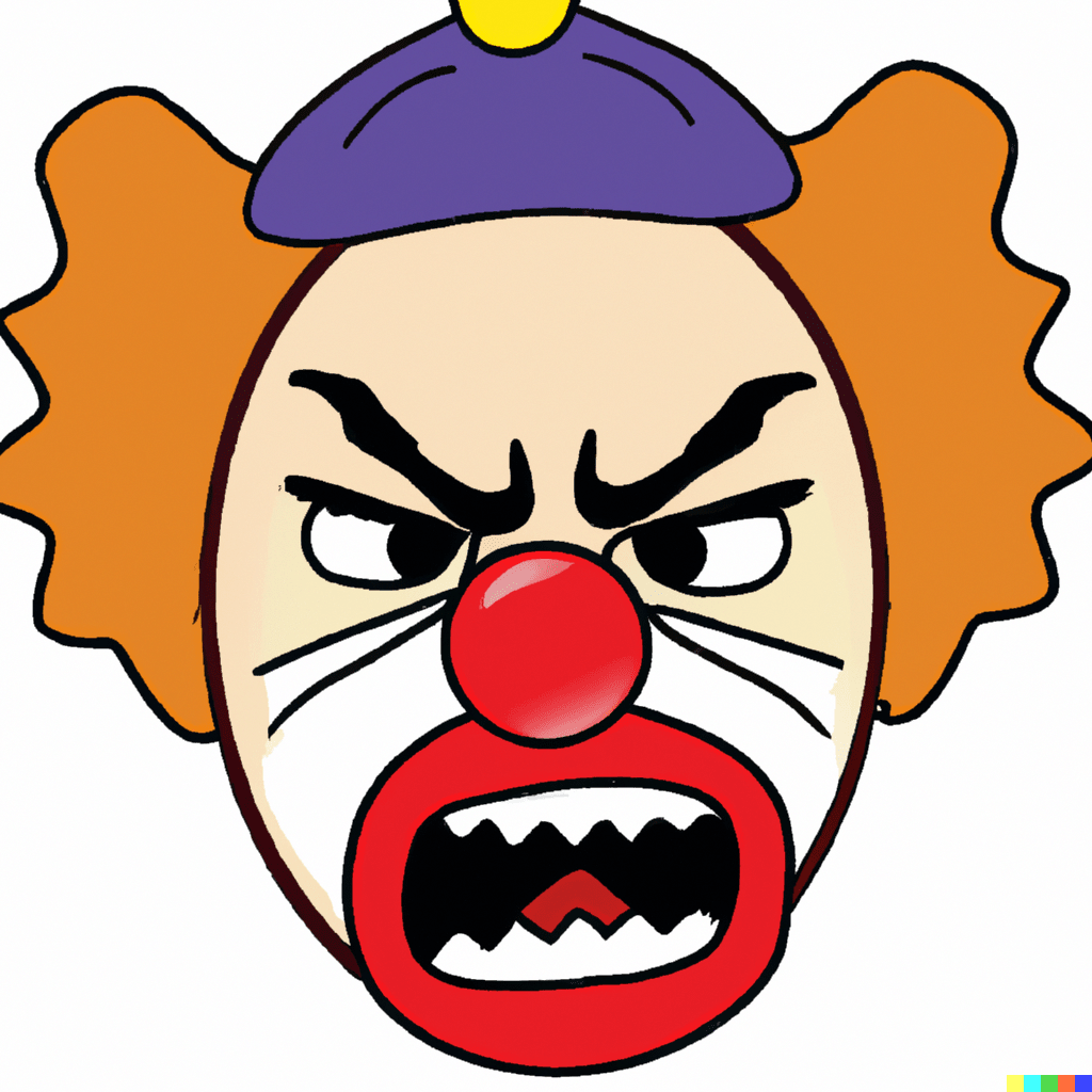 angry clown emoji